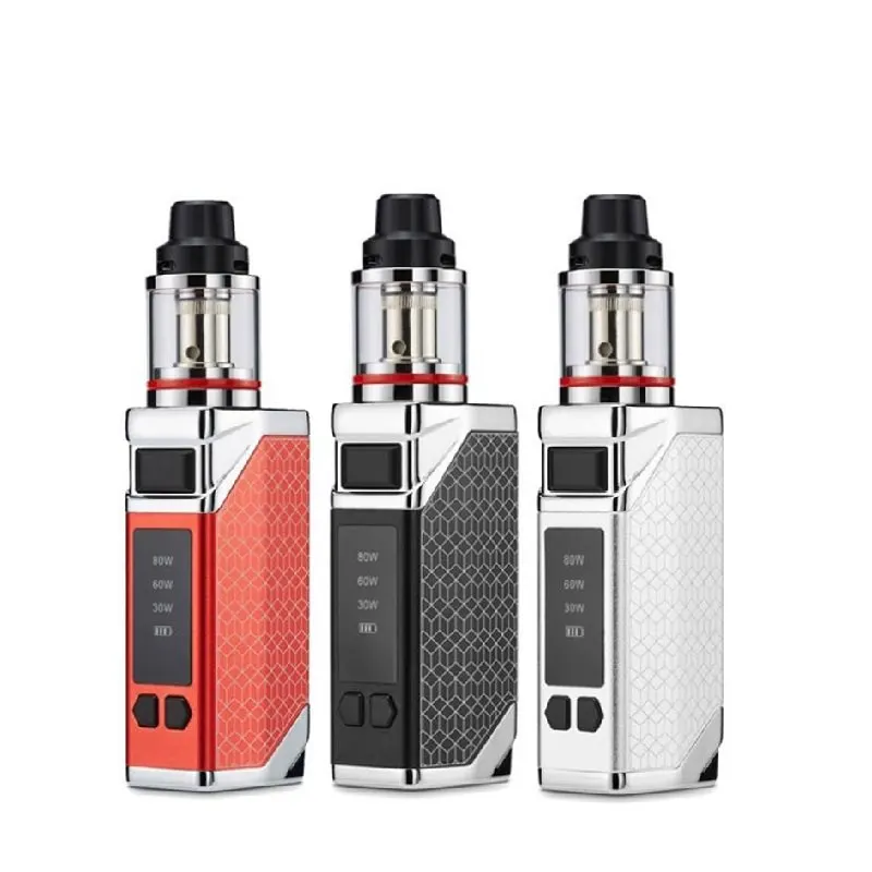 Top Filling 80W Adjustable Vapor Smoke Shisha Pen Hookah 80W Starter Kit 2200mAh 510 Metal Body