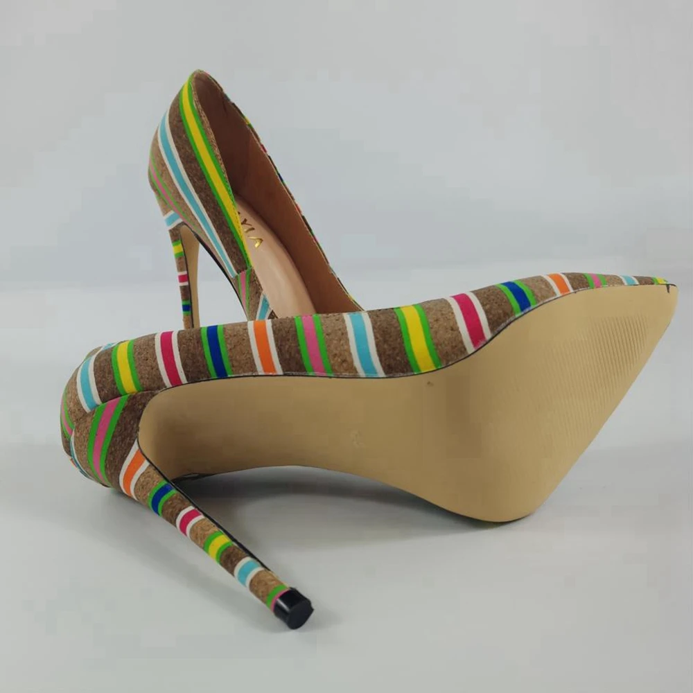 Spitz Schuhe Katze Heels Weibliche Pumps Sexy Hohe High Qualität Damen Flach Mujer A1548 Ethnische Mode Multicolor Frauen Reave Awdq0A