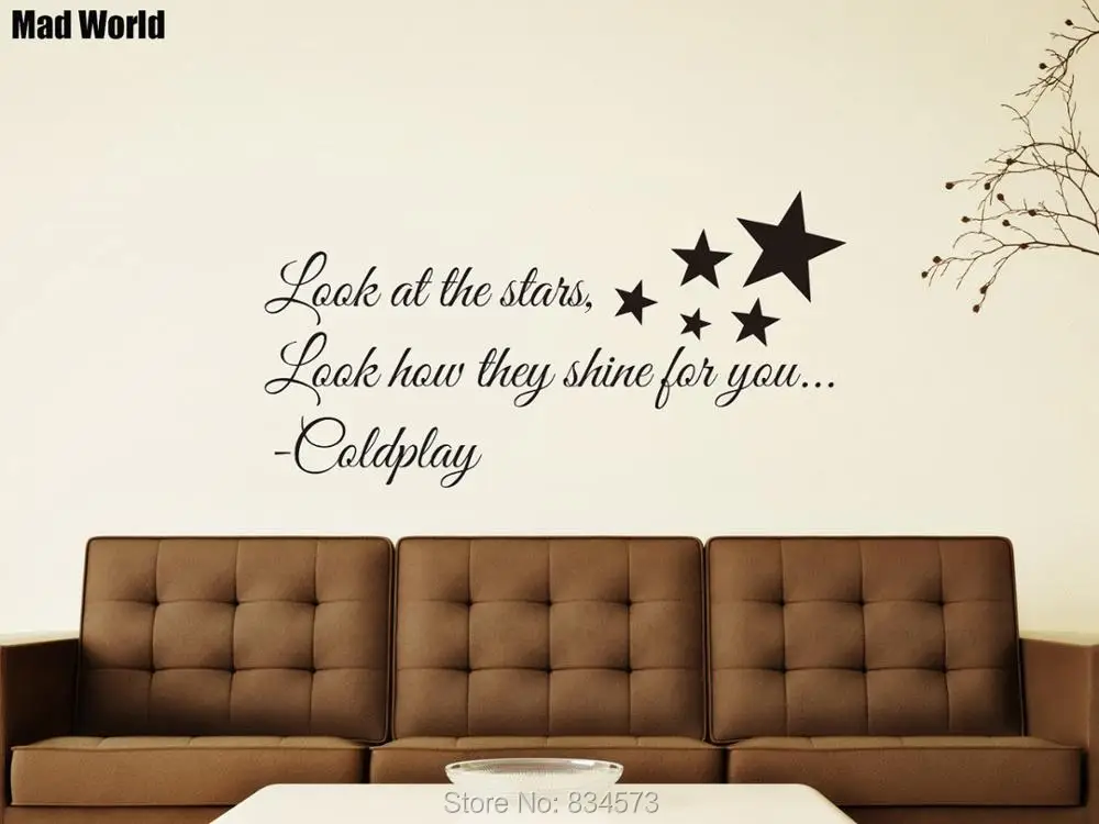 Coldplay Paradise Lyrics Wall Quote Art Vinyl Decal Transfer Sticker Mural Coldplay Paradise Lyrics Wall Quote Art Vinyl Decal Transfer Sticker Mural