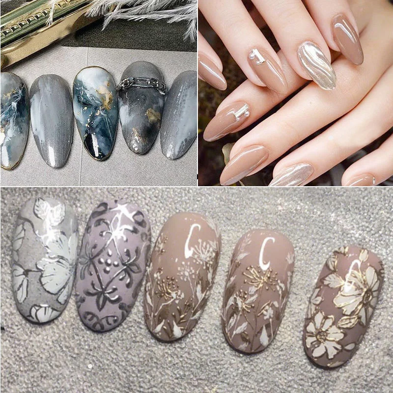 

Lacquer Paint Mirror Bread Side Hook Line Pull Line Glue Nail Polish Fast Dry Pure Color Series Nail Art Polish Nail TSLM1