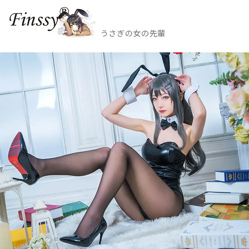 Аниме Seishun Buta Yarou wa Bunny Girl Senpai no Yume wo Minai косплей костюм для девочек Sakurajima Mai Cos сексуальный женский комбинезон