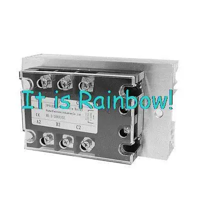 

Free Shipping Control 5-32VDC Load 380VAC 10A SSR Solid State Relay w Aluminum Heat Sink