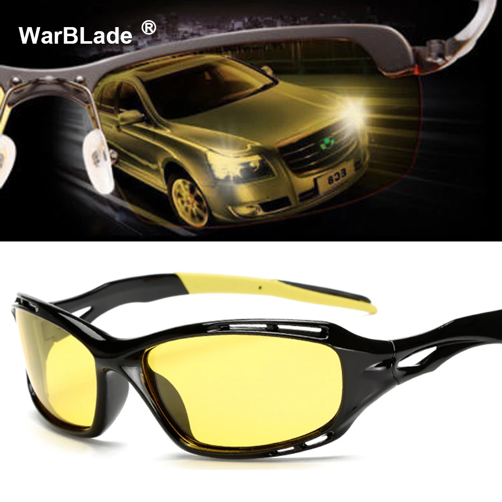 New Night Vision Sunglasses Men Brand Designer Fashion Polarized Night