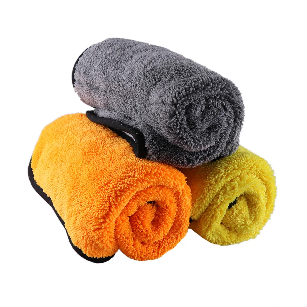 1 шт.,, новое полотенце для мытья автомобиля, уход за автомобилем, толстое плюшевое полотенце из микрофибры, тряпка для мытья автомобиля, мягкие ткани, полотенце для мытья, инструменты для чистки