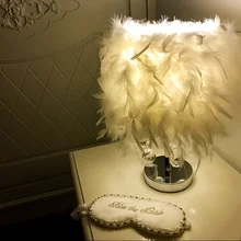 E27 Креативный светодиодный светильник с хрустальными перьями, настольная лампа, романтическая прикроватная лампа для спальни, подарок на день рождения, хрустальный светильник, Luminaria