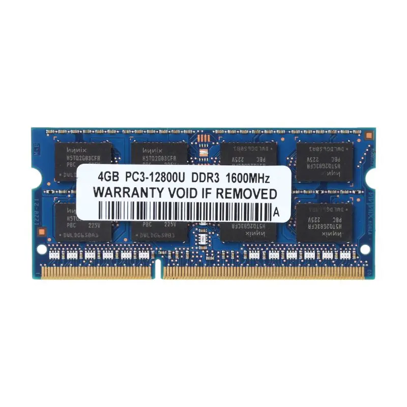 

1Pc 4GB 2Rx8 PC3-12800 PC12800 Notebook RAM SO-DIMM Memory Laptop DDR3 1600Mhz