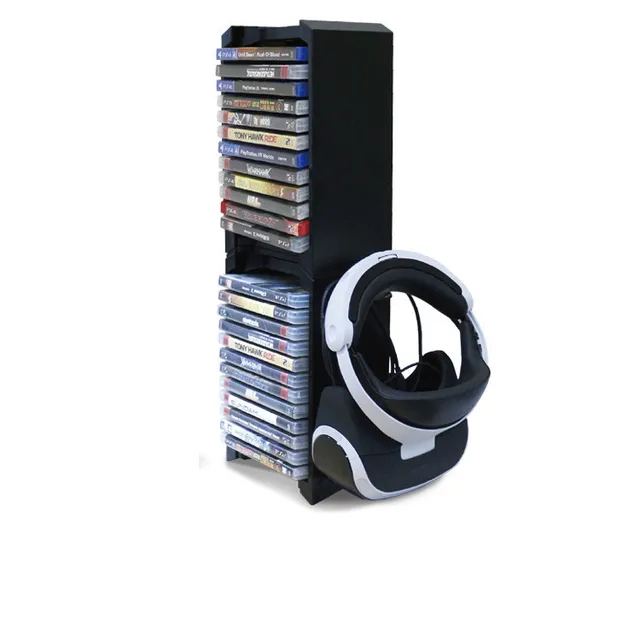 Best Offers PS4/PS4 Slim/PS4 Pro Storage Stand,Dual Large Storage Stand with Game Disk Tower for PS4/P4Slim/PS4 Pro/Xbox One S/PS4 VR 