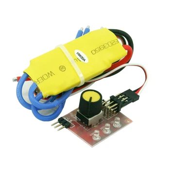 

1PC High Power DC Brushless Motor ESC Speed Control Drive Controller 6-12.8V Circuit Board DIY Spare Parts for RC Aircraft