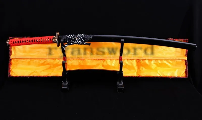 Высокое качество 1095 углеродистая сталь глина закаленная японский меч самурая Мару Катана