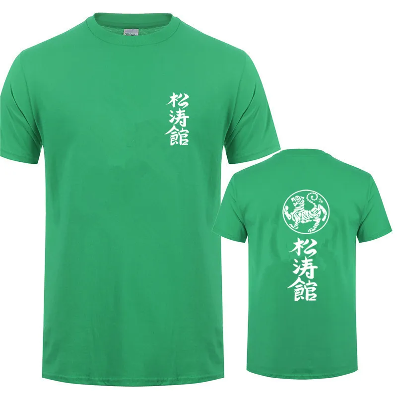 Shotokan, футболка для карате, мужские футболки, короткий рукав, круглый вырез, хлопок, Мужская футболка, Shotokan, тигр, топы, Мужская футболка, OT-508