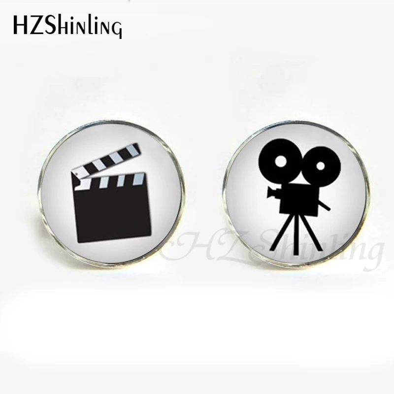 

HZShinling Film Reel Cufflinks for Men Movie Reel Casul Glass Cufflinks Antique Cuff Links Wedding Accessories Gifts C-009