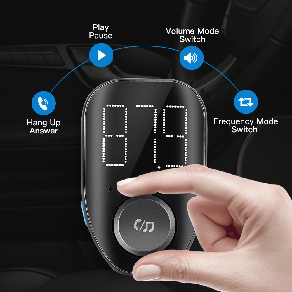 JINSERTA автомобильный fm модулятор Bluetooth громкой связи Автомобильный MP3 плеер аудио