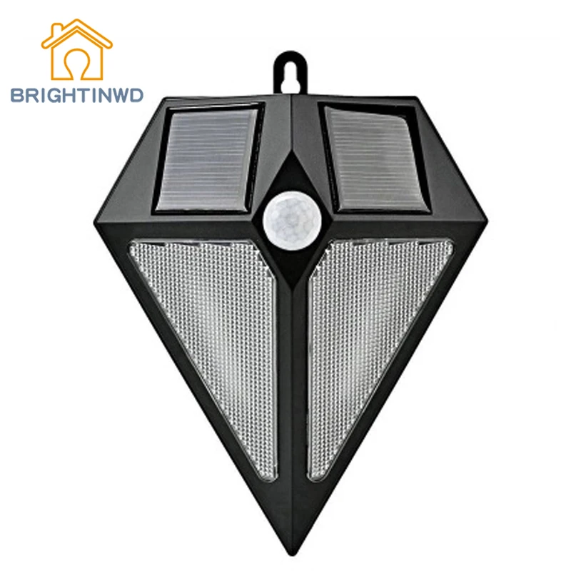 Solar Body Sensor Wall Lamp 6LED Triangular Outdoor Lighting Corridor
