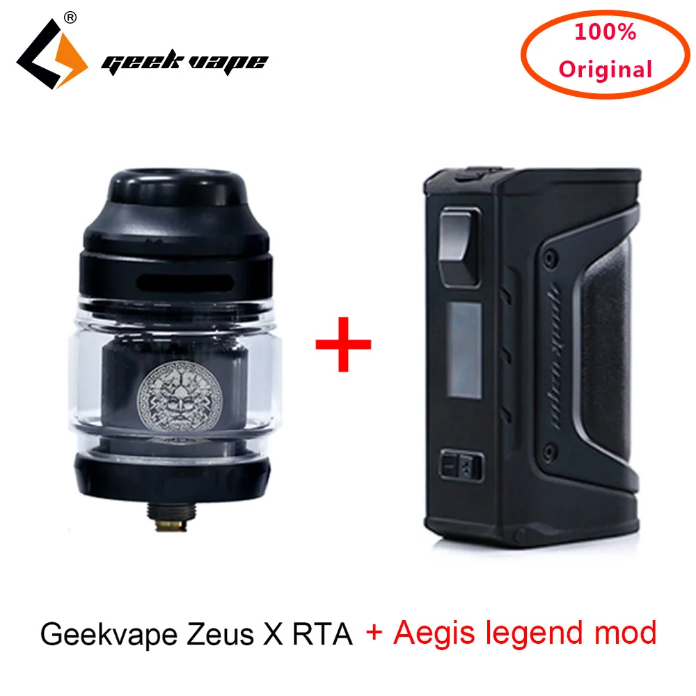 

Original Geekvape Zeus X RTA with 810 Delrin drip tip fit aegis legend mod Electronic cigarette atomizer vs zeus rta Vape tank