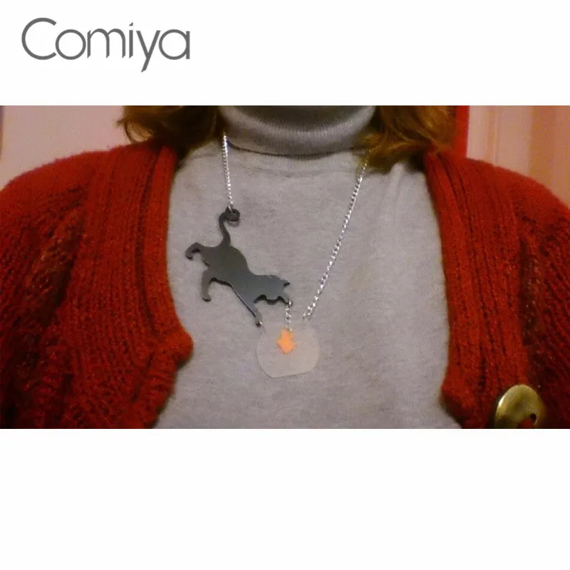 Comiya дизайнерское ожерелье с подвеской s для женщин Прекрасный черный цвет