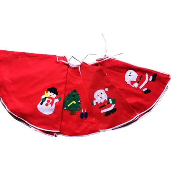 

1pc Christmas Tree Skirt With Santa Claus Christmas Tree Snowman Styles For XMAS Decoration New Year Home Party Supplies