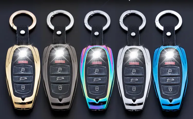 SeiYio автомобильный чехол для ключей для Volkswagen Touareg сплав креативный стиль автомобильный чехол для брелок для ключей Volkswagen