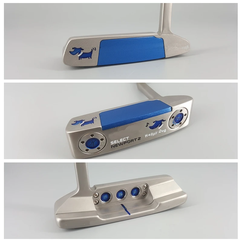 

Happy Dog Blue Paint Golf Putter Clubs Edition 33/34/35inch Grip Optional Colour With Head Cover