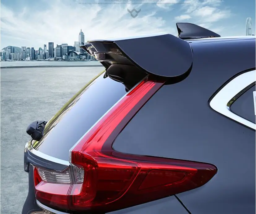 Abs Paint Car Rear Wing Trunk Door Lip Spoiler For 17 18 Honda Crv Crv