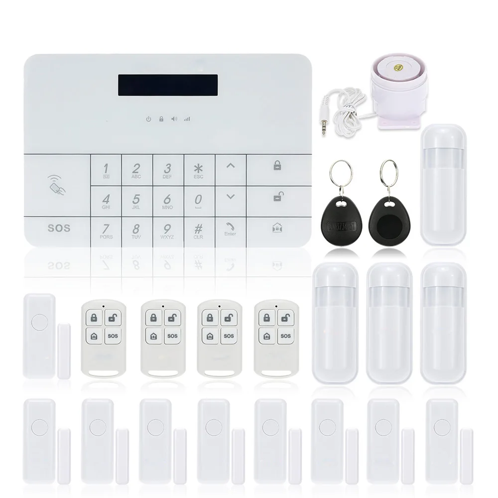 

Wireless GSM Home Alarm System mobilephone APP Intelligent Control GSM Alarm Systems Security for home protection