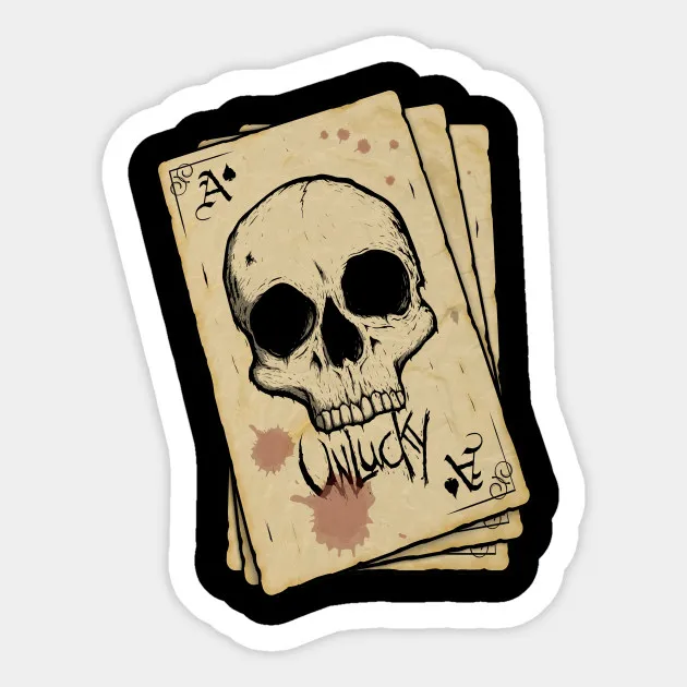1 шт. несчастный Ace of Spades стикер водонепроницаемый для ноутбука автомобиля