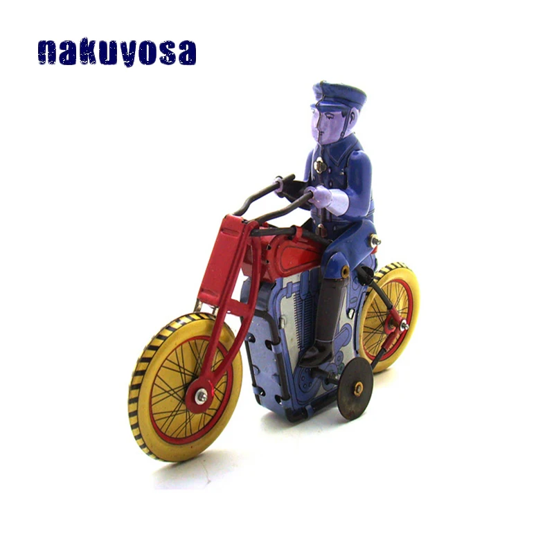 Античный стиль Reminiscence металлический мотоцикл заводная игрушка человек езда Мотоцикл Классические игрушки для взрослых Коллекция