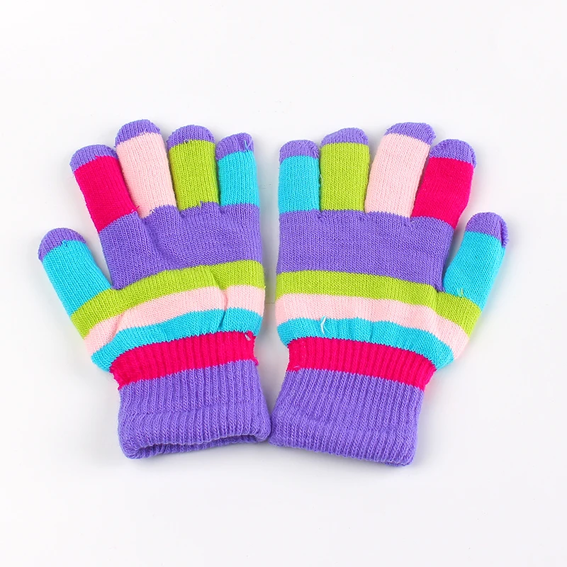 Guantes De Invierno Calientes De Color Arcoíris Unisex Para El Clima Frio Talla única | labenat.sa