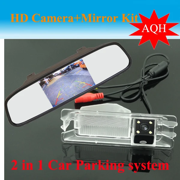 4 3 inch Car monitor mirror car rear view parking font b camera b font for