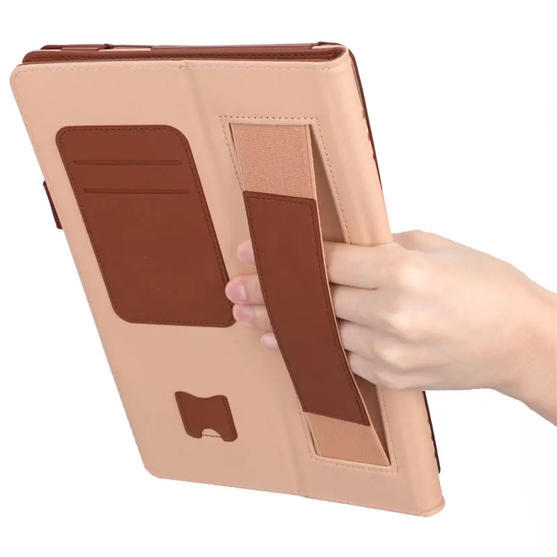 Роскошный чехол для huawei MediaPad T5 10 AGS2-W09 AGS2-L09 AGS2-L03 AGS2-W19 10," планшетный Стенд кожаный чехол Funda с держателем для рук+ защитная пленка
