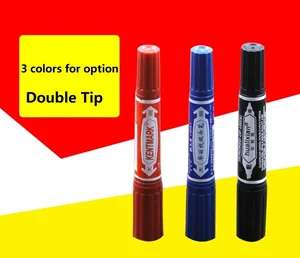 Перманентный маркер нестираемые водонепроницаемые ручки Двусторонняя запись двухсторонняя гладкая запись логистика WSPM-502 - изображение