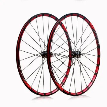 

MTB Mountain Bike 26 Inch Milling Trilateral Bicycle Wheelset 5 Bearing Straight Pull Disc Brake Wheel Hub