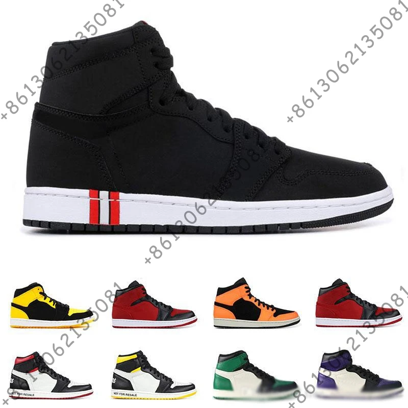 

New 1 1s Mid basketball shoes for mens not for resale PSG PINE GREEN ROOKIE OF THE YEAR designer mens trainers sports sneakers