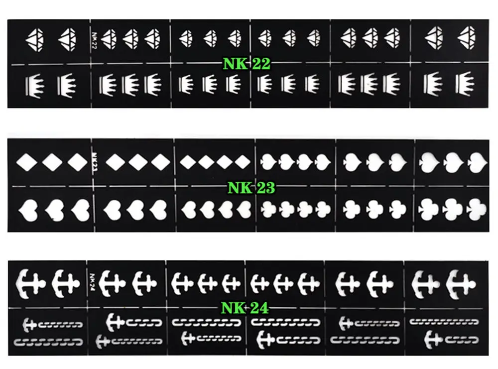 Многоразовый штамп-печатка DIY дизайн ногтей, полый шаблон печать наклеек трафарет руководство