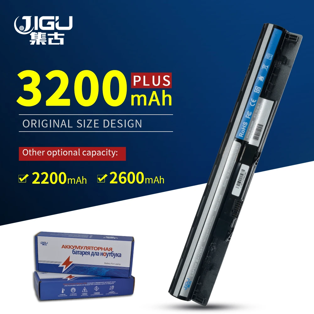 Pаспродажа JIGU ноутбука Батарея L12S4L01 4ICR17 65 L12S4Z01 для lenovo I1000 IdeaPad S300 S310 S400 S405 S410 S415 Flex 14 15D M30 M40