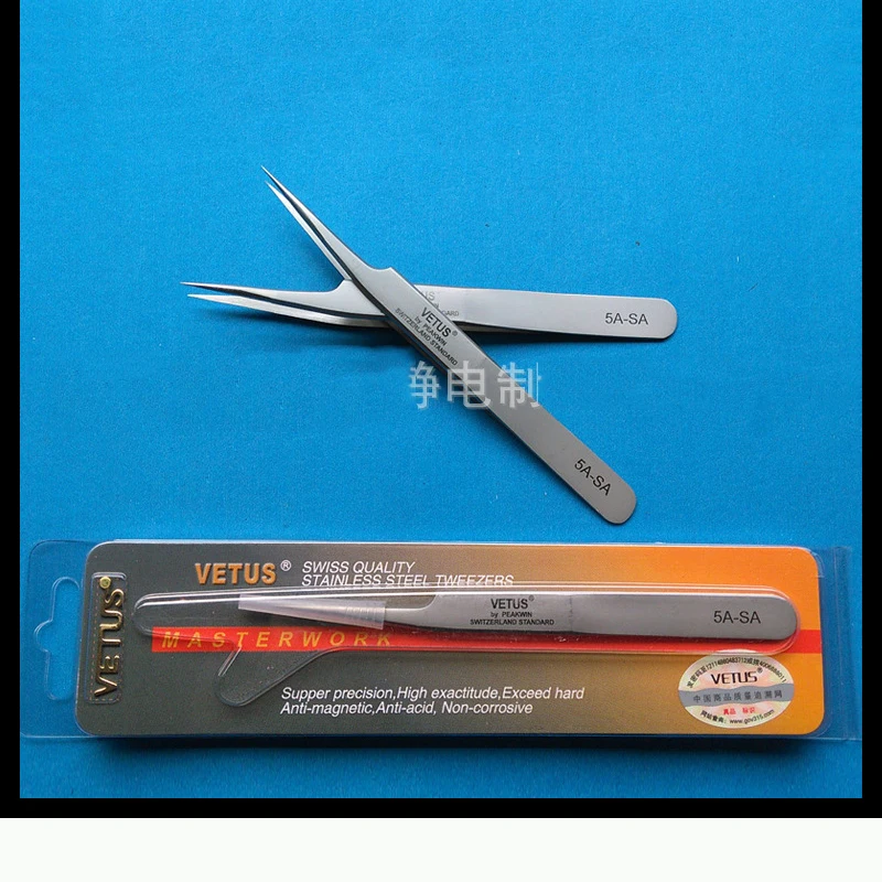 

VETUS 5A-SA tweezers stainless steel hyperfine high precision tweezer