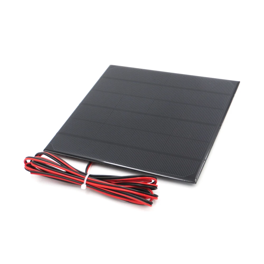 

Monocrystalline Solar Panel 6V 4.5Watt + 200cm extend cable DIY Battery Charger Module Mini Solar Cell wire toy