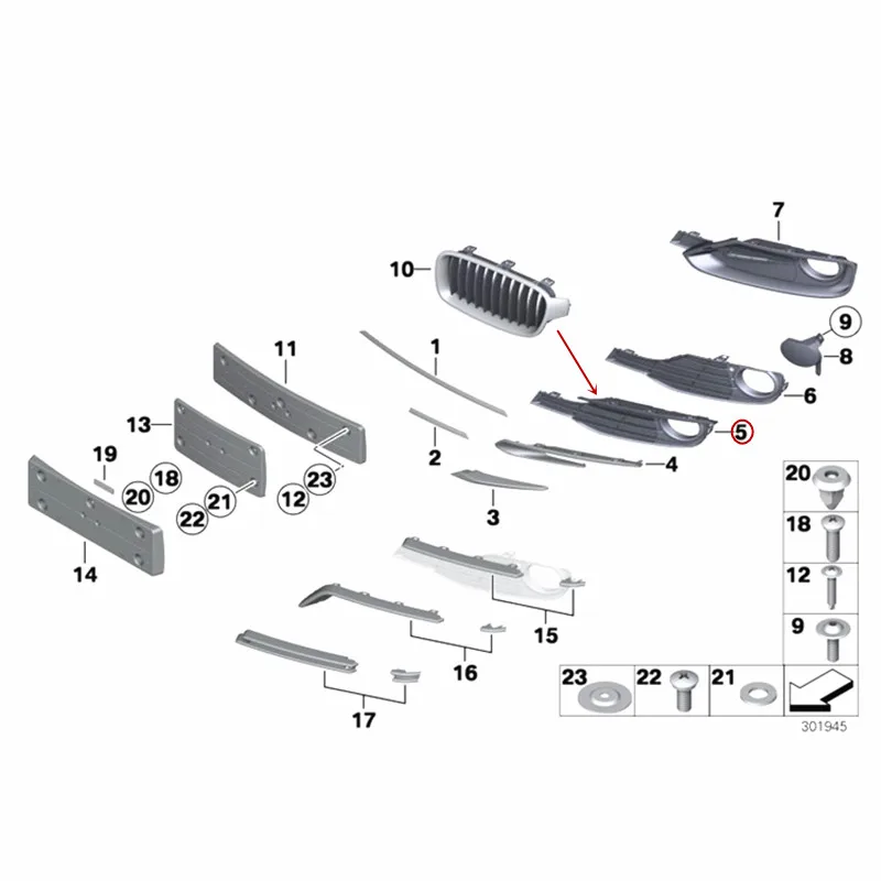 Вентиляционная решетка переднего бампера подходит для 3 серии F35 320LI 328LI 328LIb mw2013- передний бампер абажур противотуманная фара коробка