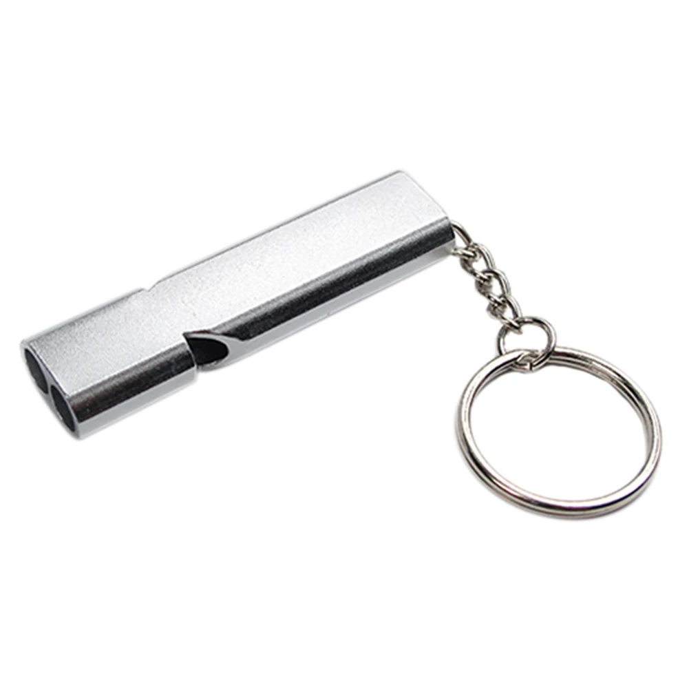 1 шт. брелок свисток для выживания на открытом воздухе|silver color|silver silversilver keychain |