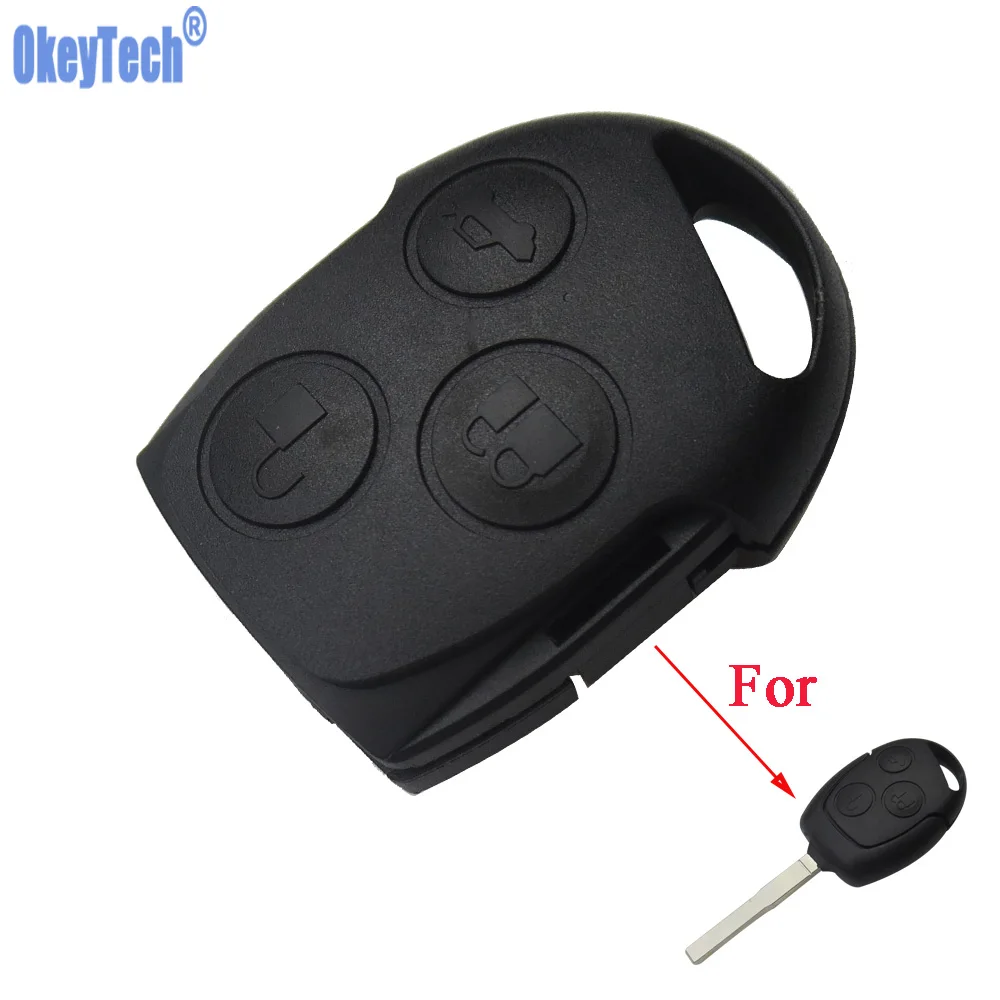 OkeyTech For Ford Mondeo Focus Remote Case Key Head Free Shipping Replacement Cover Without Blade 3