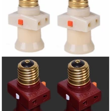 2 шт./лот Высокое качество E27 винт на База лампы с выключателем E27 картридж держатель лампы Подвеска Тип Мощность разъем для лампы