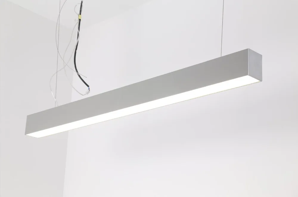 

Free Shipping high quality Suspended linear indoor 1.2m 1.5m ceiling office led tube light