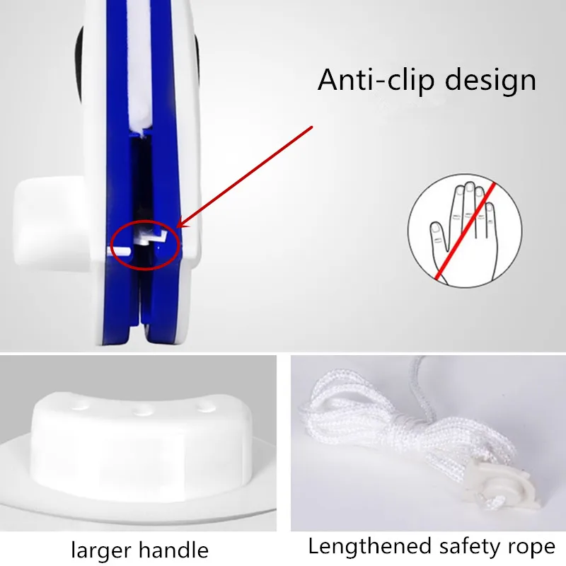Магнитное Устройство для чистки окон 16x14 см Двухстороннее стекло стеклоочистителя креативный бытовой Помощник многофункциональный инструмент как видно на ТВ 1 шт