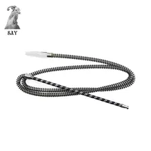 SY 1 шт. 1,98 м длина черный шланг для кальяна металлическая ручка и пластиковая трубка аксессуары для кальяна наргиле табак