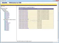 Komatsu CSS добыча лопаты магазин руководства