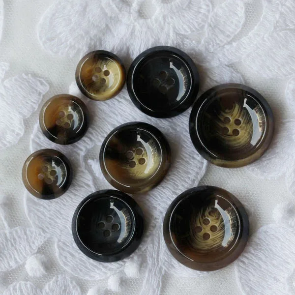 

free shipping 21mm 30pcs/lot 21mm resin round buttons flatback 4-holds buttons men's suit buttons sewing accessories10