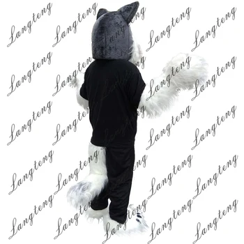 

Hot Sale Police Gray Wolf Mascot Costume Adult Size Halloween Outfit Fancy Dress Suit Free Shipping 2019New