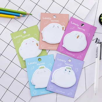 

Cartoon radish adhesive memo pad Self-Stick Not paper post notes sticky notepad kawaii stationery papeleria school supplies gift