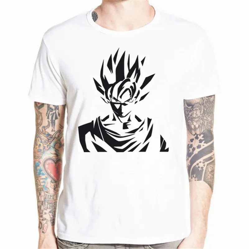 Футболка с коротким рукавом и круглым вырезом goku летняя футболка героями