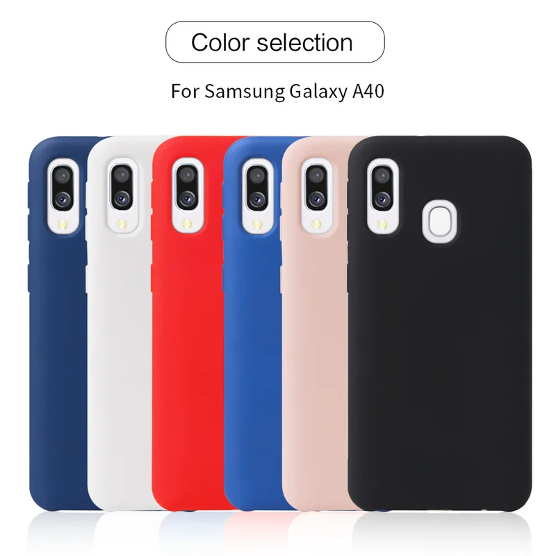 

Phone Case for Samsung Galaxy A40 Case Cover Soft TPU Silicon In Silky Soft Touch Mobile Case for Samsung A40 A405F A405 SMA405F