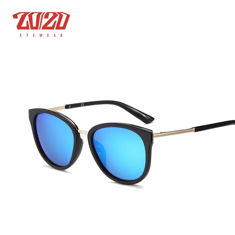 Goedkoop 20 20 Gepolariseerde zonnebril vrouwen Retro Stijl Metalen Frame Zonnebril Beroemde Dame Merk Designer Oculos Feminino 7051